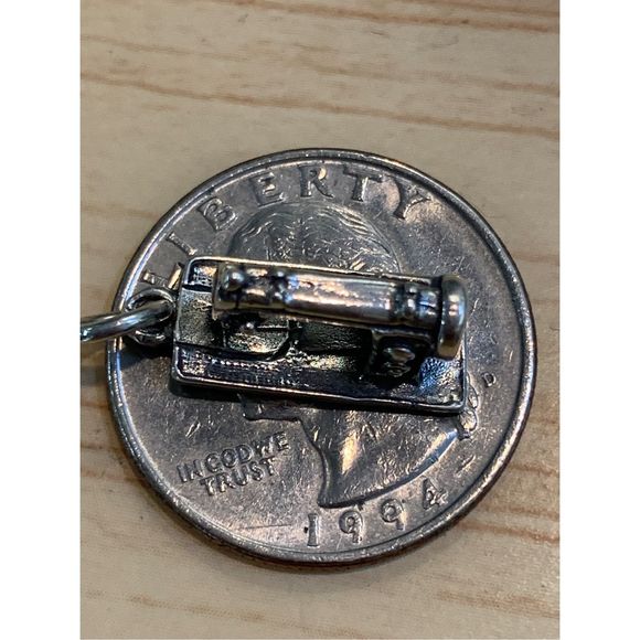 .925 Sewing Machine Sterling Silver Jewelry Charm #hobby - Picture 4 of 5